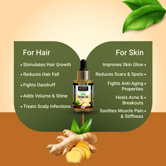 HUDA NATURE'S 100% Pure Ginger Essential Oil - 30 ml