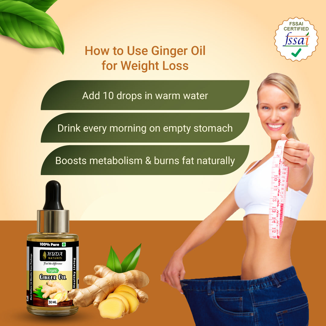 HUDA NATURE'S 100% Pure Ginger Essential Oil - 30 ml