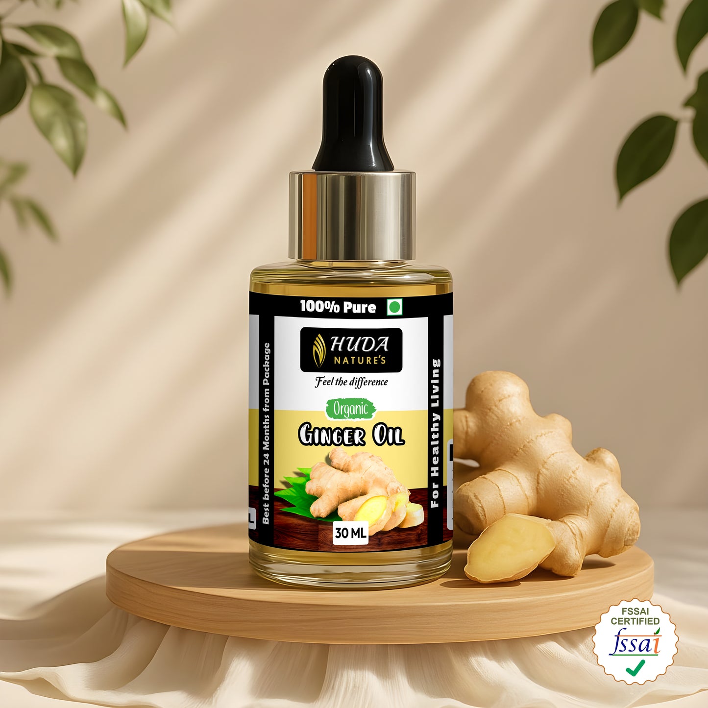 HUDA NATURE'S 100% Pure Ginger Essential Oil - 30 ml