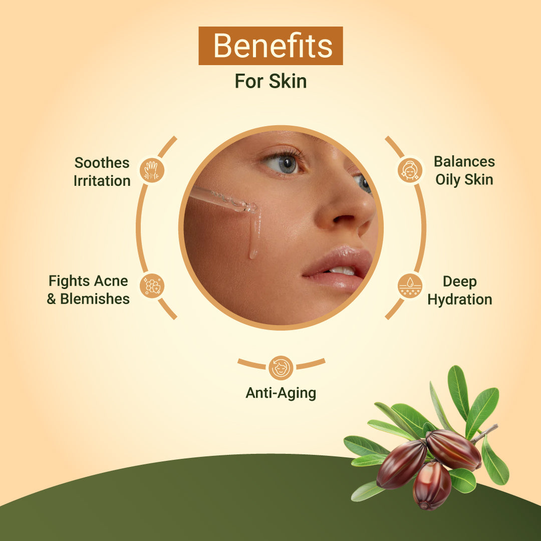 HUDA NATURE'S 100% Pure Cold-Pressed Jojoba Oil - 30 ml