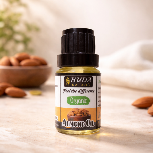 HUDA NATURE'S 100% Pure Cold-Pressed Sweet Almond Oil - 15 ml