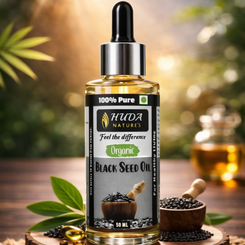 HUDA NATURE'S Certified Organic Black Seed Oil (Kalonji Oil) - 50 ml