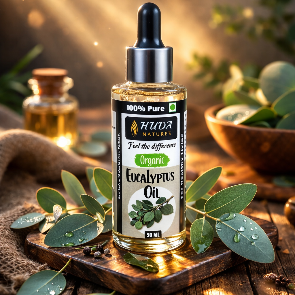 HUDA NATURE'S 100% Pure Eucalyptus Essential Oil - 50 ml