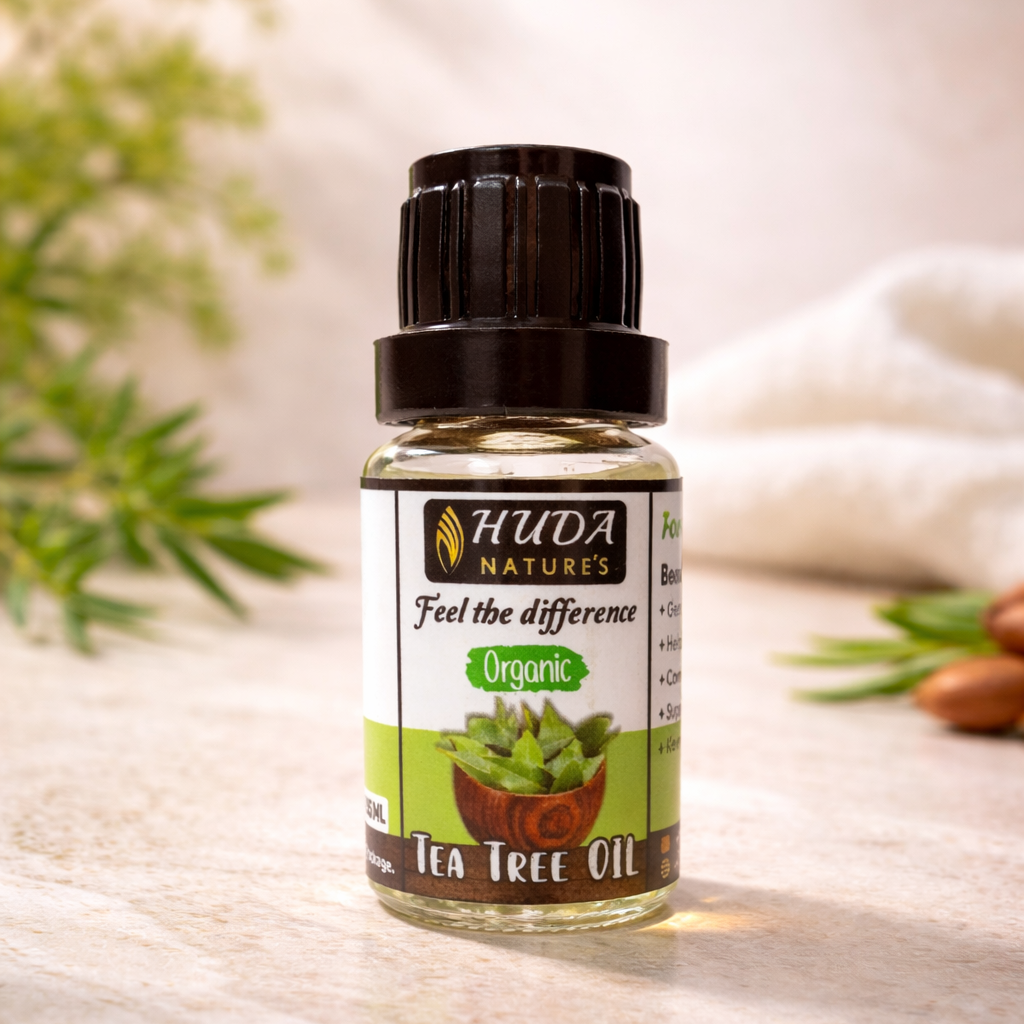 HUDA NATURE’S 100% Pure Australian Tea Tree Essential Oil - 15 ml
